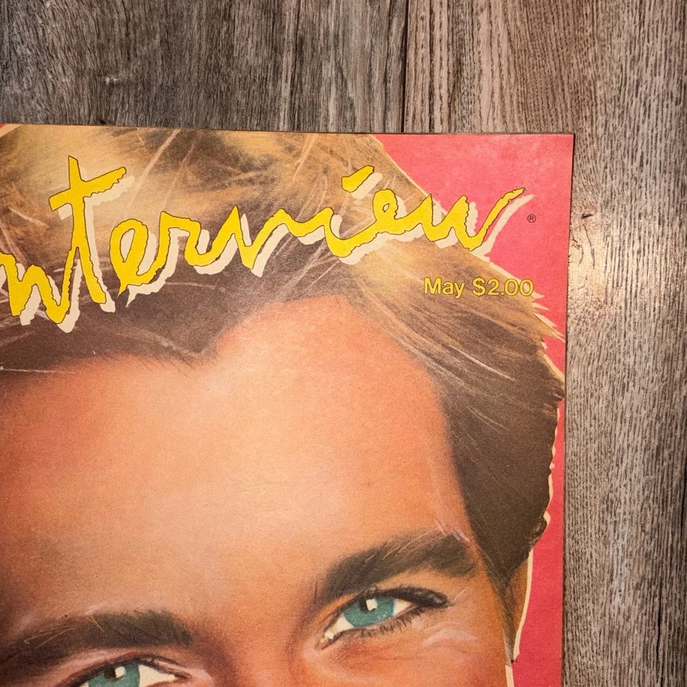 Vintage Interview Magazine May 1982 Chris Atkins Andy Warhol Valentino Ad